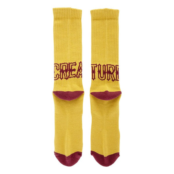 Creature Socks Drop Out Crew Gold
