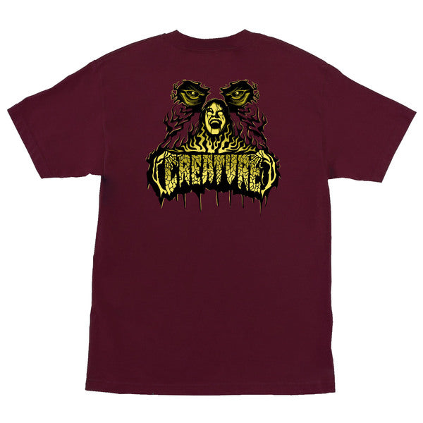 Creature T-Shirt Possessed Ss Maroon