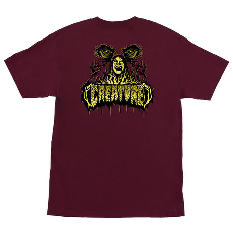 Creature T-Shirt Possessed Ss Maroon