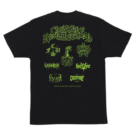 Creature T-Shirt Resurrection Xx Ss Black