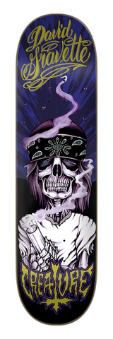 Planche de skateboard Creature Gravette Hippie Skull 20TH 8,3"