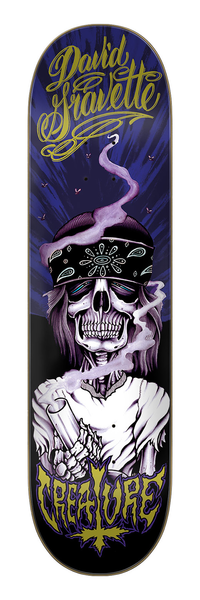 Planche de skateboard Creature Gravette Hippie Skull 20TH 8,3"
