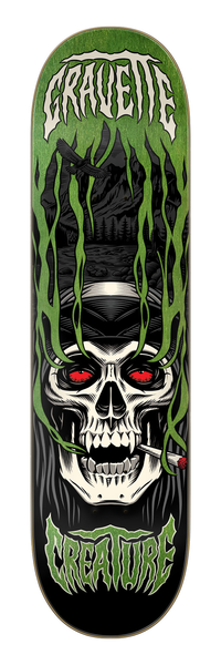 Planche de skateboard Creature Gravette Hippie Skull Iiii 8,3"