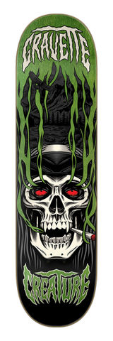 Planche de skateboard Creature Gravette Hippie Skull Iiii 8,3"