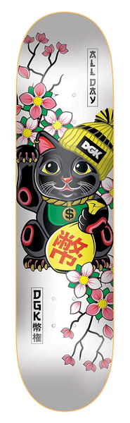 Planche de skateboard DGK Lucky Cat White 8,25"
