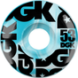 Dgk Wheels (Jeu De 4) 53Mm Swirl Formula Blue 101A