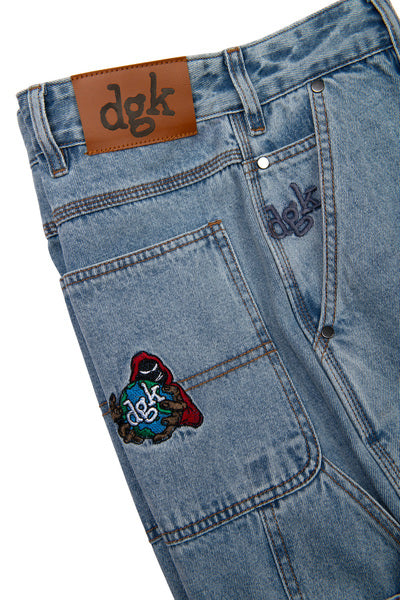 Pantalon DGK Plaza Utility Washed Indigo
