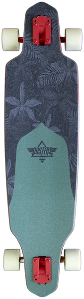 Dusters Complete Longboard Channel Floret Red Green 38