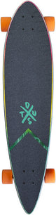 Dusters Complete Longboard Moto Fades 37 Pink Orange Teal