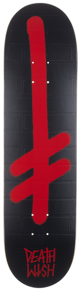 Planche de skateboard Deathwish Gang Logo Blk Red Bricks 8"