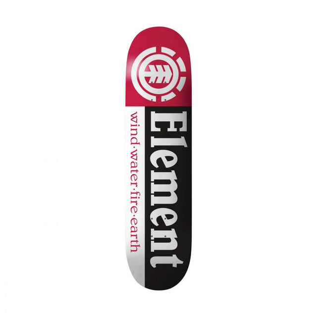 Planche de skateboard Element Section Black / White / Red 8,25"