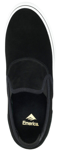 Emerica Wino G6 Slip On Youth Black White Gold