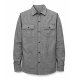 Enjoi Chemise Ls Keith Haringbone Flannel Top Charcoal