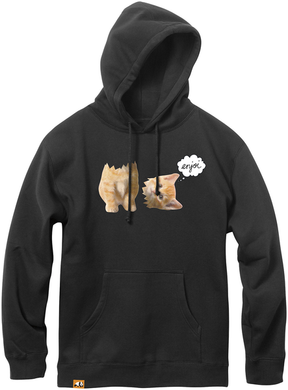 Enjoi Sweat Decapitated Kitty Hood Vintage Black