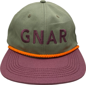 Gnarhunters Cap Gnar Green Purple Snapback