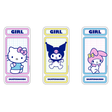 Girl Stickers Hello Kitty Rainbow Decal 3 Pk Multi Color