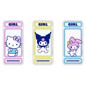 Girl Stickers Hello Kitty Rainbow Decal 3 Pk Multi Color