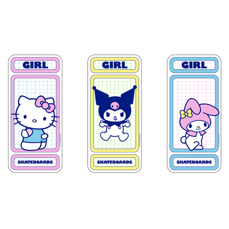 Girl Stickers Hello Kitty Rainbow Decal 3 Pk Multi Color