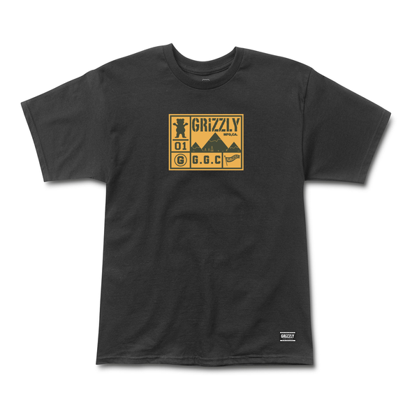 Grizzly T-Shirt Back Trail Ss Black