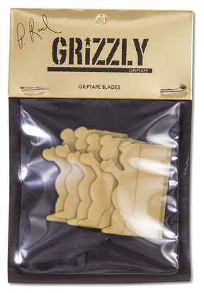 Grizzly Plastic Blade P-Rod Gold (Pack De 5)