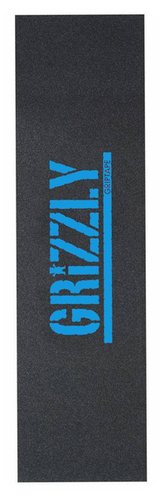 Grizzly Grip Plaque Stamp Print Blue