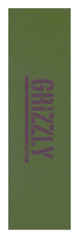 Grizzly Grip Plaque Stamp Green Purple