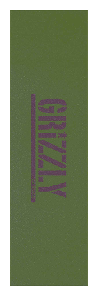 Grizzly Grip Plaque Stamp Green Purple