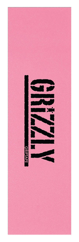 Grizzly Grip Plaque Stamp Pink Black