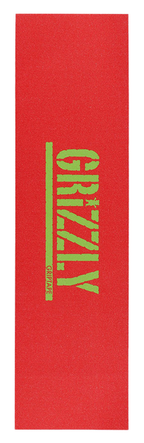 Grizzly Grip Plaque Stamp Red Green