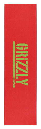 Grizzly Grip Plaque Stamp Red Green