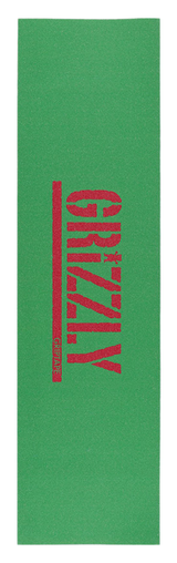 Grizzly Grip Plaque Stamp Green Red