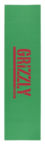 Grizzly Grip Plaque Stamp Green Red