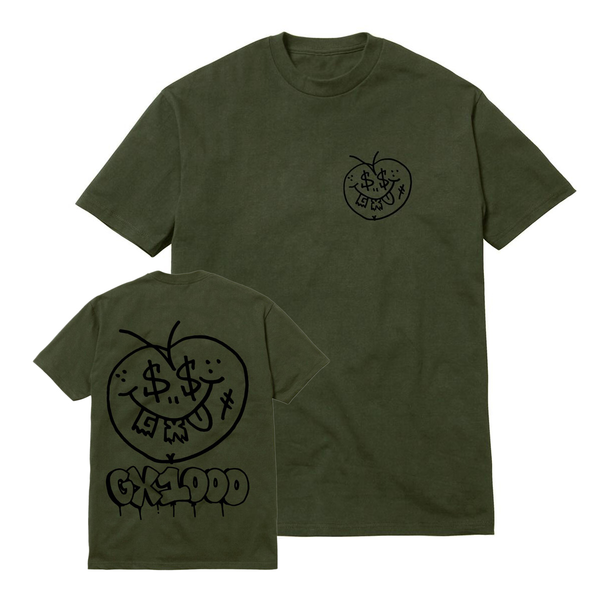 Gx1000 T-Shirt Face Plant Military Green