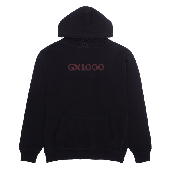 Gx1000 Sweat Og Logo Hood Black Burgundy