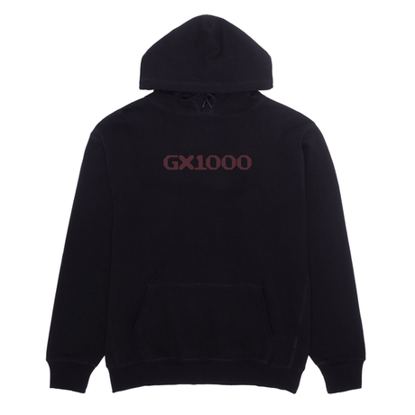 Gx1000 Sweat Og Logo Hood Black Burgundy