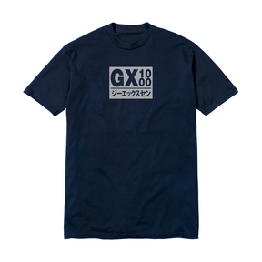 Gx1000 T-Shirt Japan Navy Silver Font