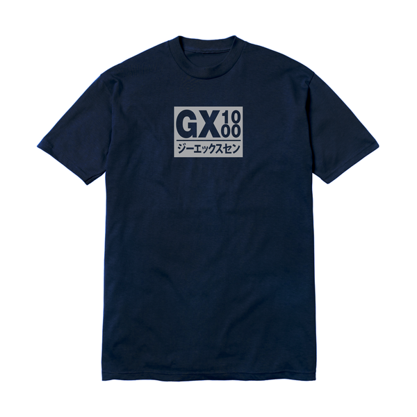 Gx1000 T-Shirt Japan Navy Silver Font