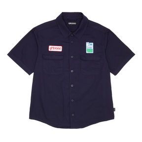 Gx1000 Chemise Fertilizer Ss Button Down Dark Blue