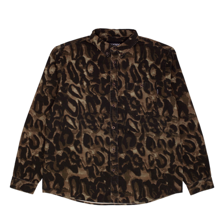Gx1000 Chemise Ls Button Down Brown Leopard Camo