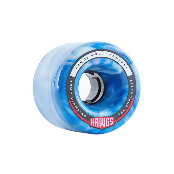 Hawgs Wheels (Jeu De 4) 63Mm Fatty 78A Sky Blue Swirl