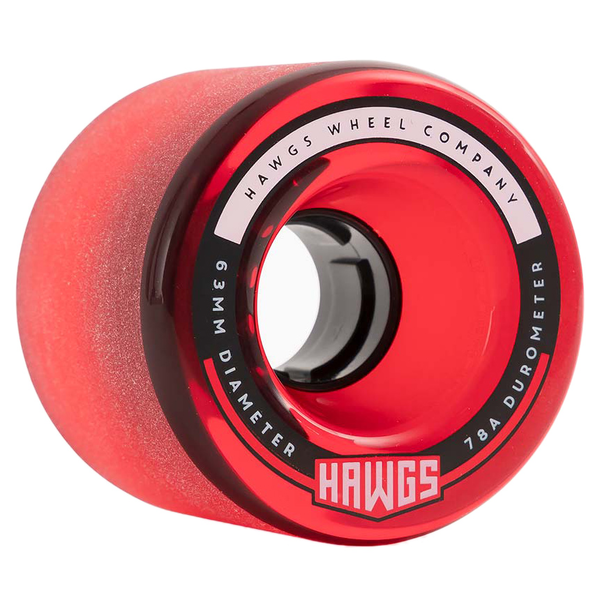 Hawgs Wheels (Jeu De 4) 63Mm Fatty 78A Clear Red