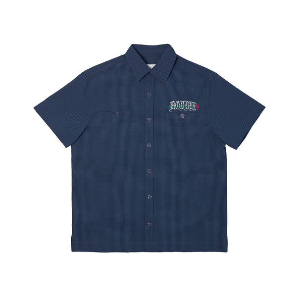 Hoddle Chemise Thorn Seersucker Ss Navy