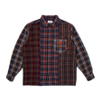 Hoddle Chemise Polyura Patchwork Fannel Ls Over Dye