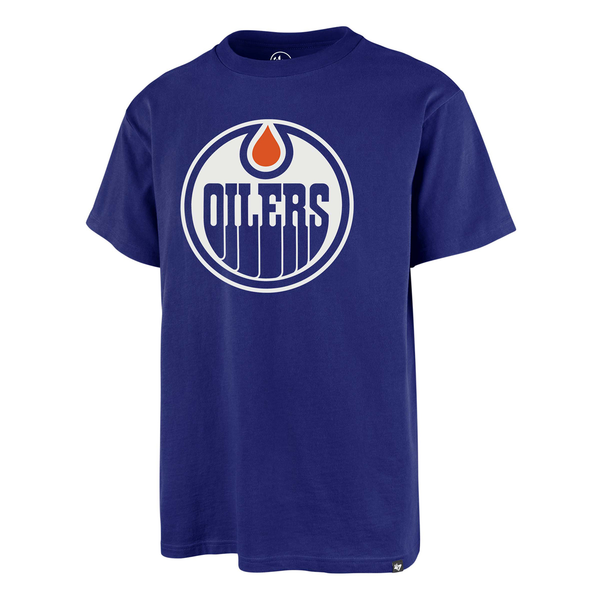 Tee-shirt 47 Brand NHL Edmonton Oilers Imprint Echo Royal