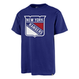 Tee-shirt 47 Brand NHL New York Rangers Imprint Echo Royal