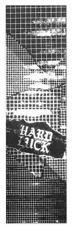 Hard Luck Grip Plaque Gridlock Clear Black