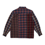 Hoddle Chemise Polyura Patchwork Fannel Ls Over Dye