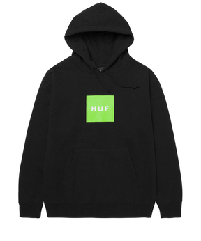 Sweat à capuche Huf Essentials Box Logo Black