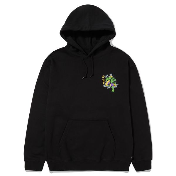 Sweat à capuche Huf Hulk TT Black
