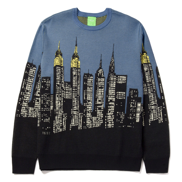 Pull Huf Skyline Crew Light Blue